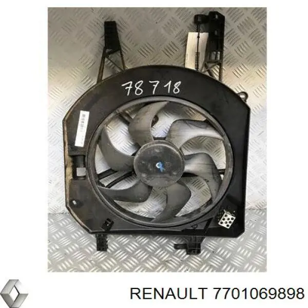 Купити 7701069898 Renault (RVI) Електровентилятор охолодження в зборі (двигун + крильчатка)