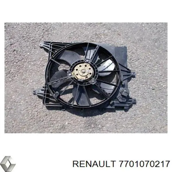 7701070217 Renault (RVI) електровентилятор охолодження в зборі (двигун + крильчатка)