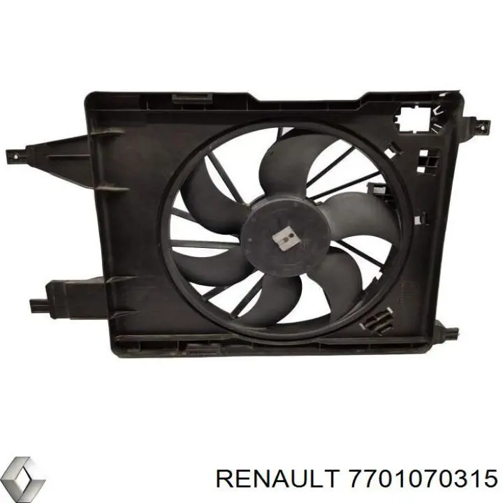 Вентилятор радіатора Renault (RVI) 7701070315 ціна, від 28.16 USD