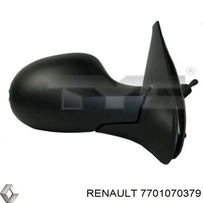 7701070379 Renault (RVI) Дзеркало заднього виду, ліве