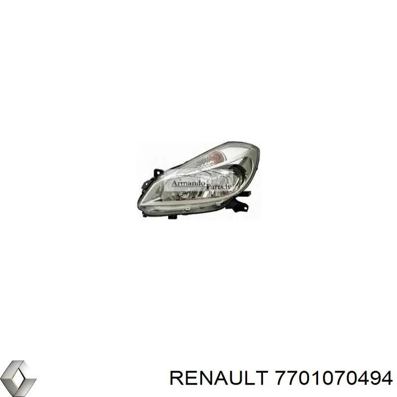 Фара права 7701070494 Renault (RVI)