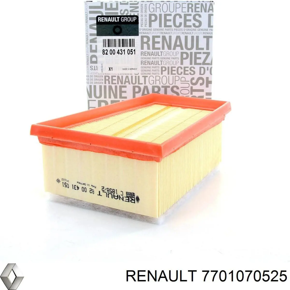 7701070525 Renault (RVI) Повітряний фільтр двигуна