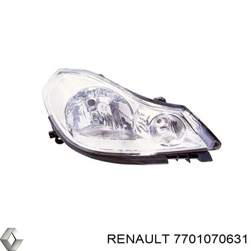 Фара правая Renault (RVI) 7701070631 ціна, від 85.27 USD