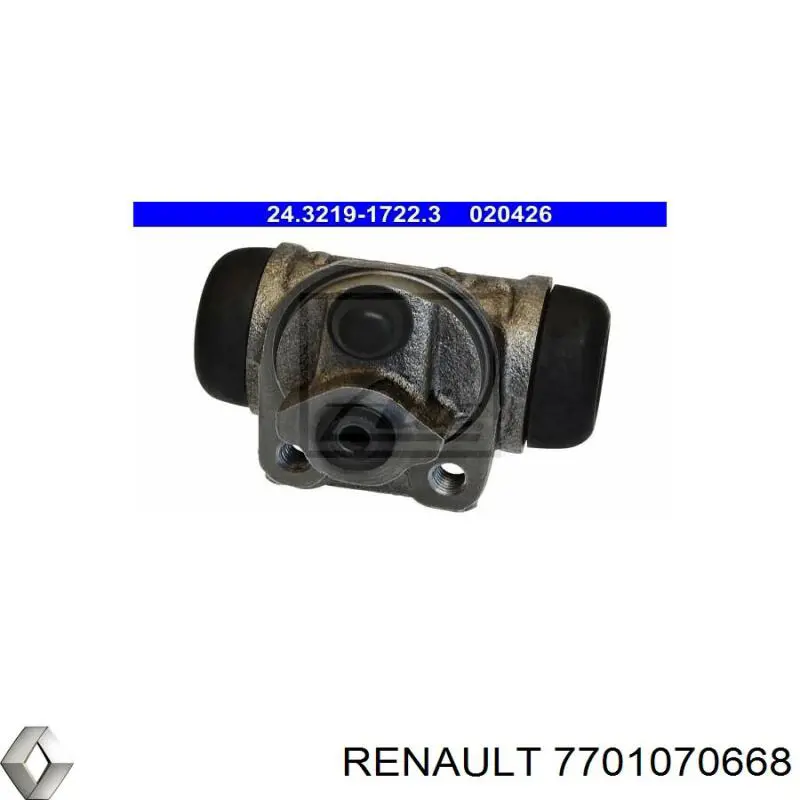 Циліндр гальмівний колісний/робочий, задній Renault (RVI) 7701070668 ціна, від 8.38 USD
