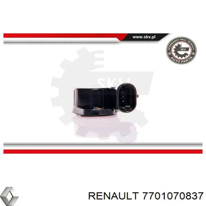 Потенціометр 7701070837 Renault (RVI)