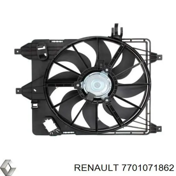 Вентилятор радіатора Renault (RVI) 7701071862 ціна, від 28.18 USD