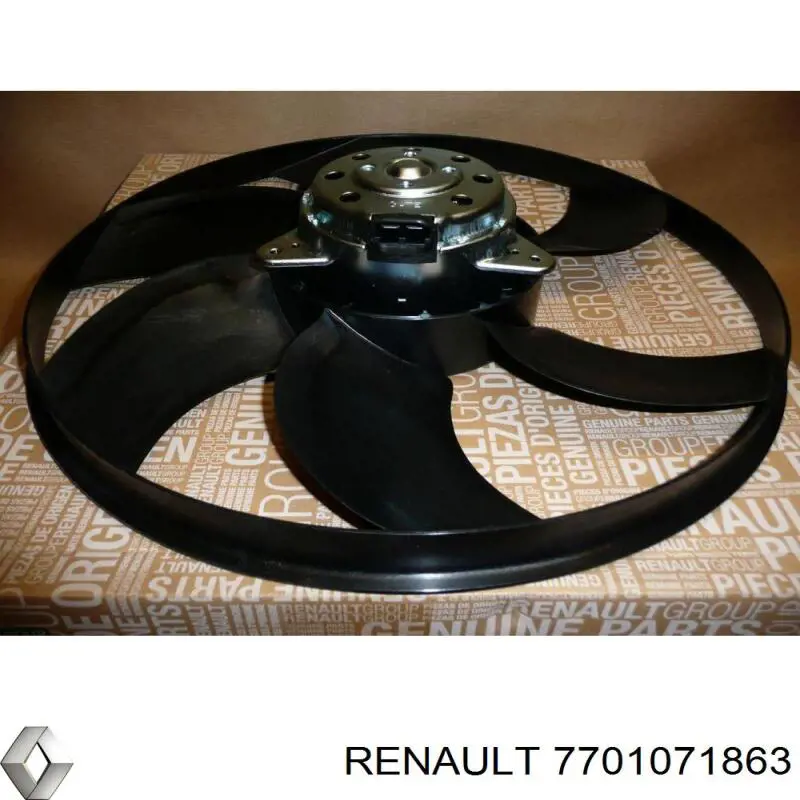 Вентилятор радіатора Renault (RVI) 7701071863 ціна, від 28.18 USD