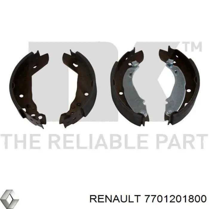 7701201800 Renault (RVI) колодки гальмові задні, барабанні