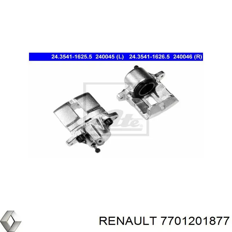 Купити 7701201877 Renault (RVI) Супорт задній лівий