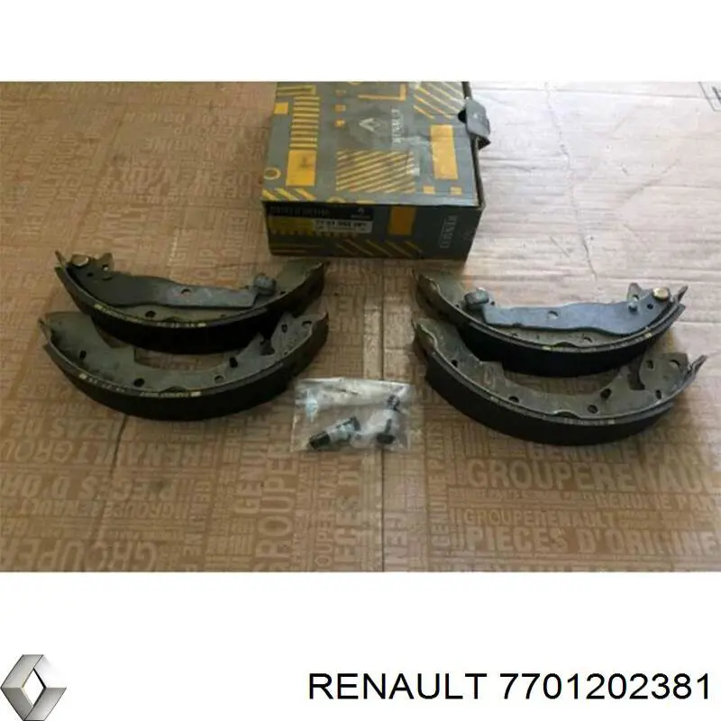 Колодки гальмові задні, барабанні Renault (RVI) 7701202381 ціна, від 18.88 USD