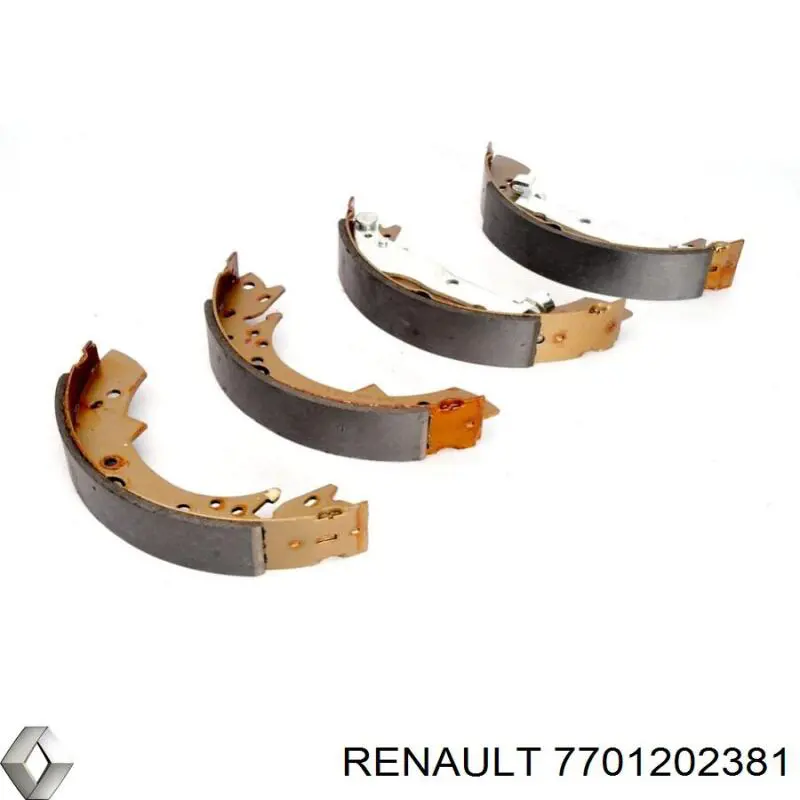 Купити 7701202381 Renault (RVI) Колодки гальмові задні, барабанні