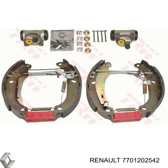 Гальма робочі задні ножні і гальмівні барабани Renault (RVI) 7701202542