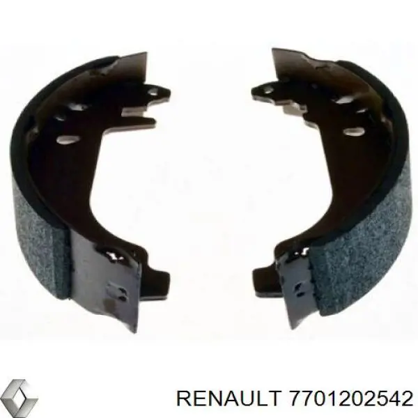Колодки гальмові задні, барабанні 7701202542 Renault (RVI)