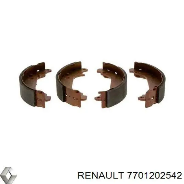 Купити 7701202542 Renault (RVI) Колодки гальмові задні, барабанні
