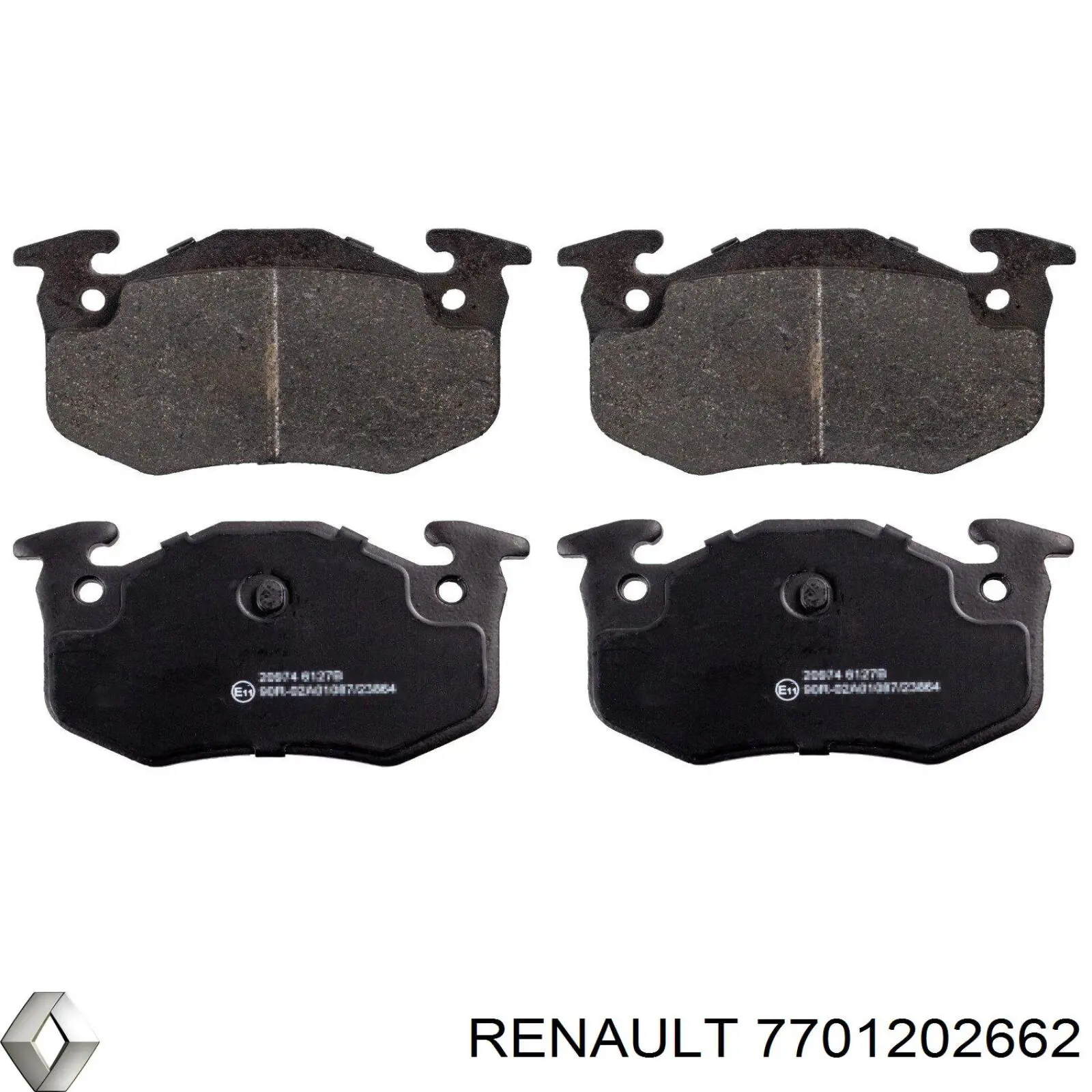 Купити 7701202662 Renault (RVI) Задні колодки