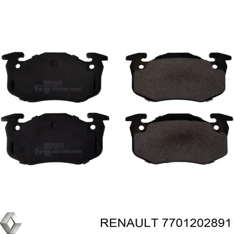 Гальмівні колодки Renault (RVI) 7701202891 ціна, від 13.74 USD