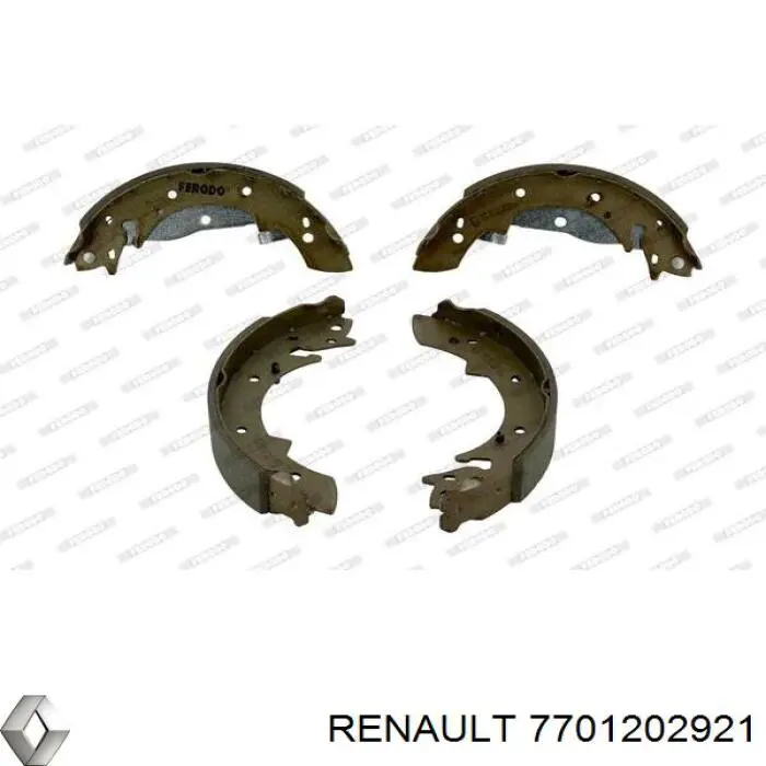 7701202921 Renault (RVI) колодки гальмові задні, барабанні