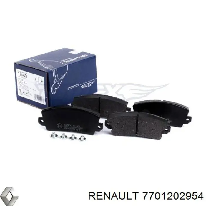 7701202954 Renault (RVI) Передні гальмівні колодки