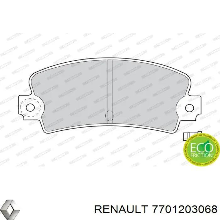 Задні гальмівні колодки Renault (RVI) 7701203068 ціна, від 14.79 USD