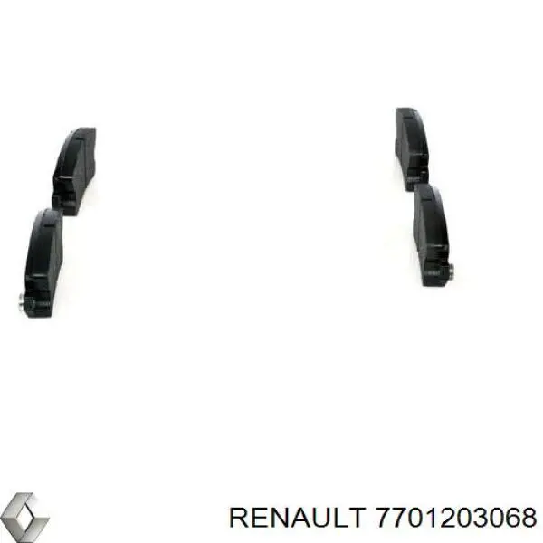 Купити 7701203068 Renault (RVI) Задні колодки