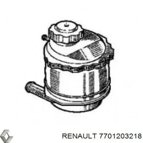 Бачок системи охолодження, розширювальний 7701203218 Renault (RVI)