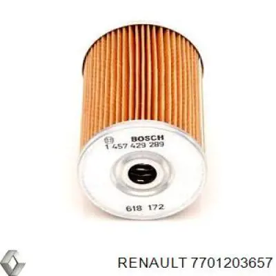 7701203657 Renault (RVI) фільтр паливний