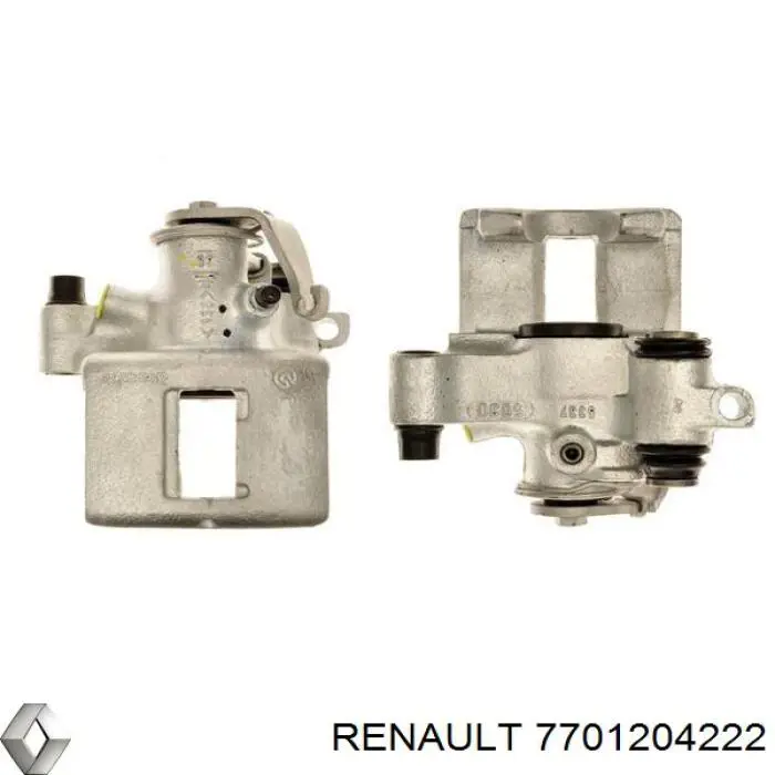 Супорт гальмівний задній правий 7701204222 Renault (RVI)