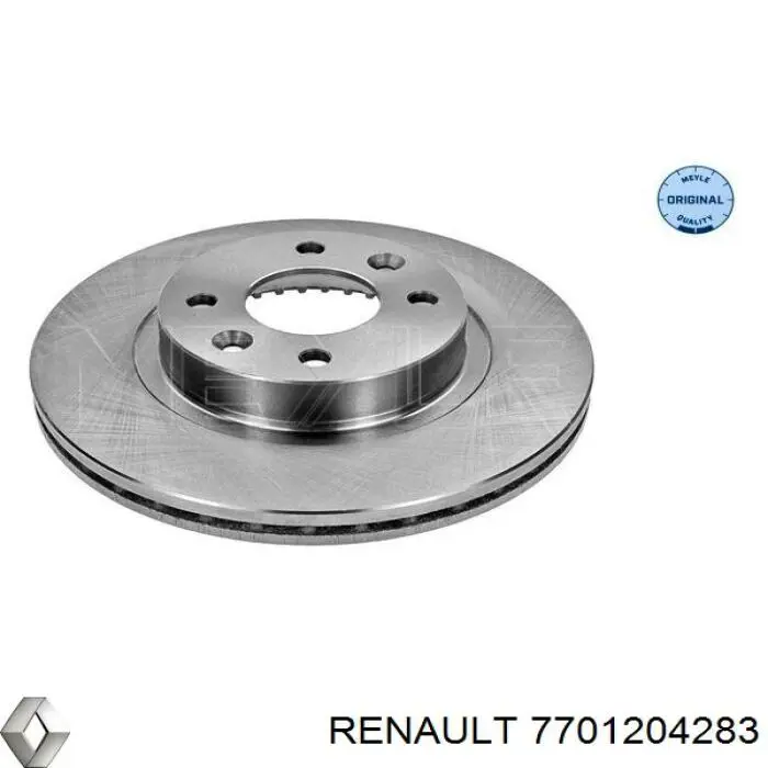7701204283 Renault (RVI) диск гальмівний передній