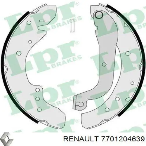 Колодки гальмові задні, барабанні Renault (RVI) 7701204639 ціна, від 25.86 USD