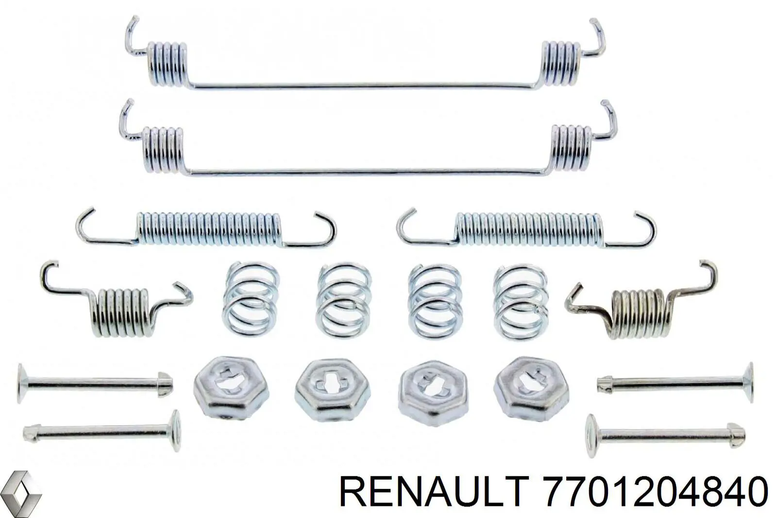 7701204840 Renault (RVI) Монтажний комплект задніх барабанних колодок