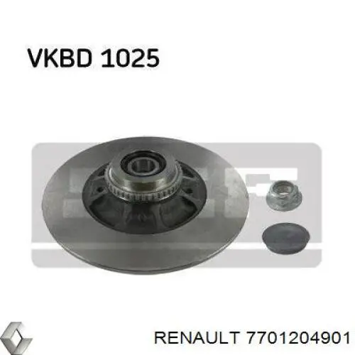 7701204901 Renault (RVI) диск гальмівний задній