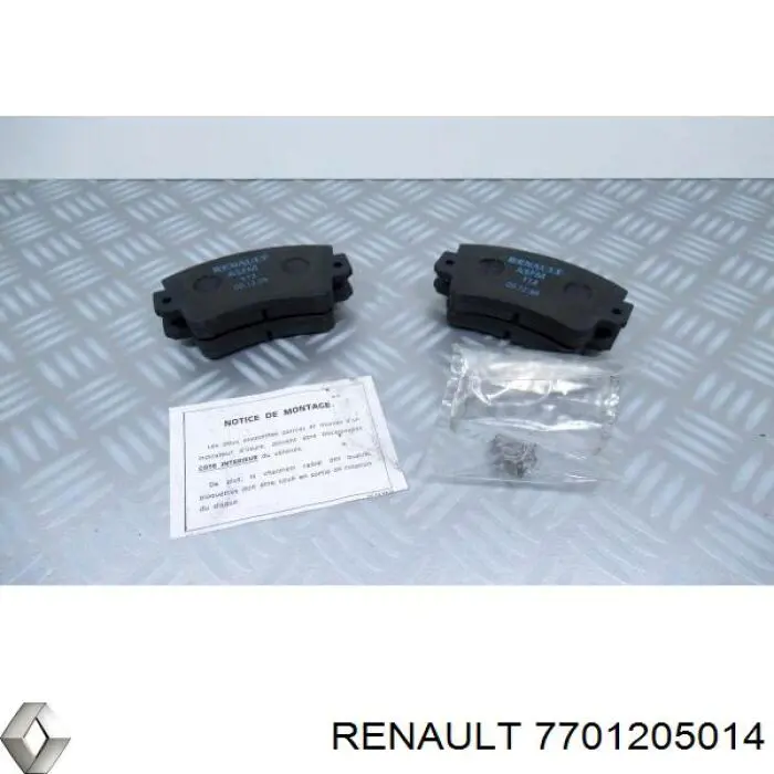 Гальмівні колодки Renault (RVI) 7701205014 ціна, від 18.31 USD