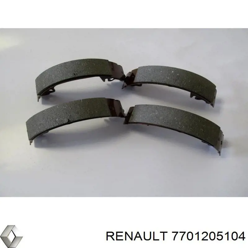 Колодки гальмові задні, барабанні Renault (RVI) 7701205104 ціна, від 120.27 USD