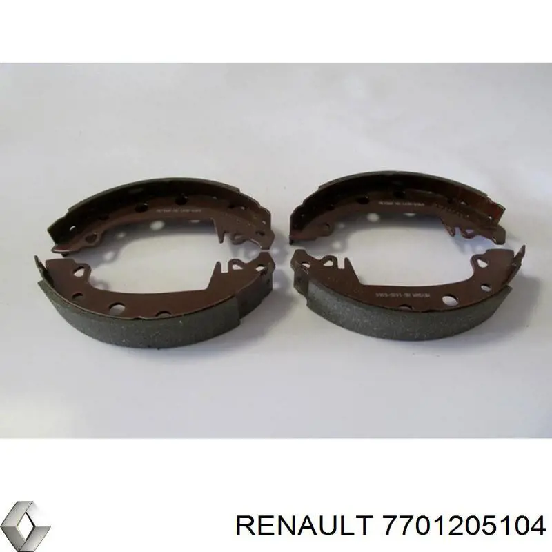 Купити 7701205104 Renault (RVI) Колодки гальмові задні, барабанні