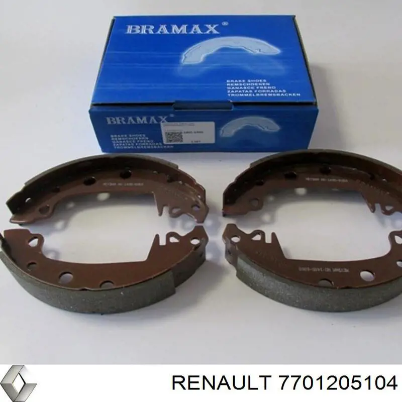 7701205104 Renault (RVI) Колодки гальмівні задні, барабанні