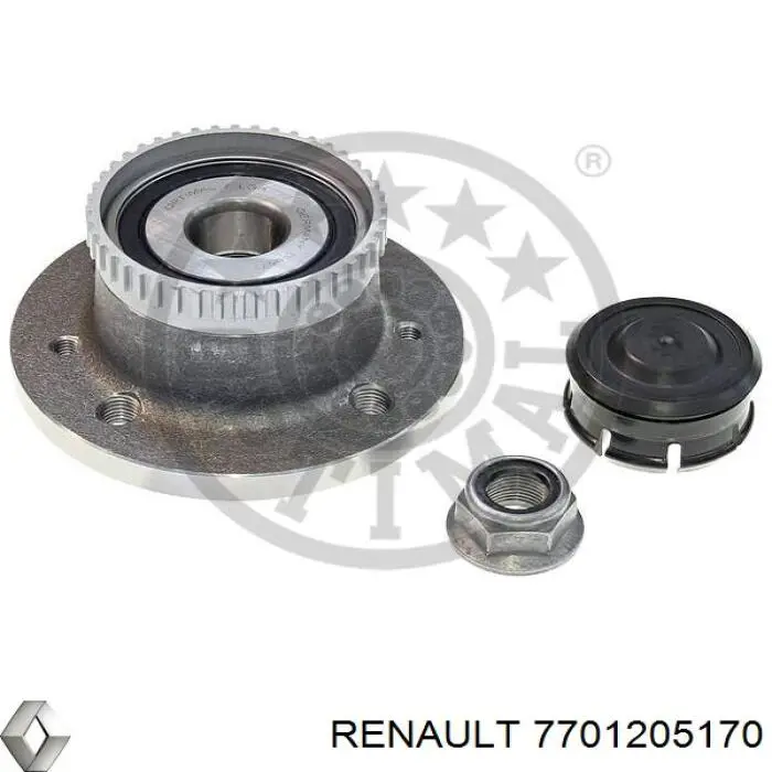 Маточини задніх коліс Renault (RVI) 7701205170 ціна, від 39.06 USD