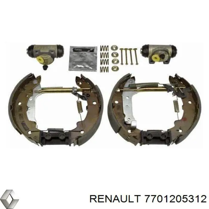Купити 7701205312 Renault (RVI) Колодки гальмові задні, барабанні