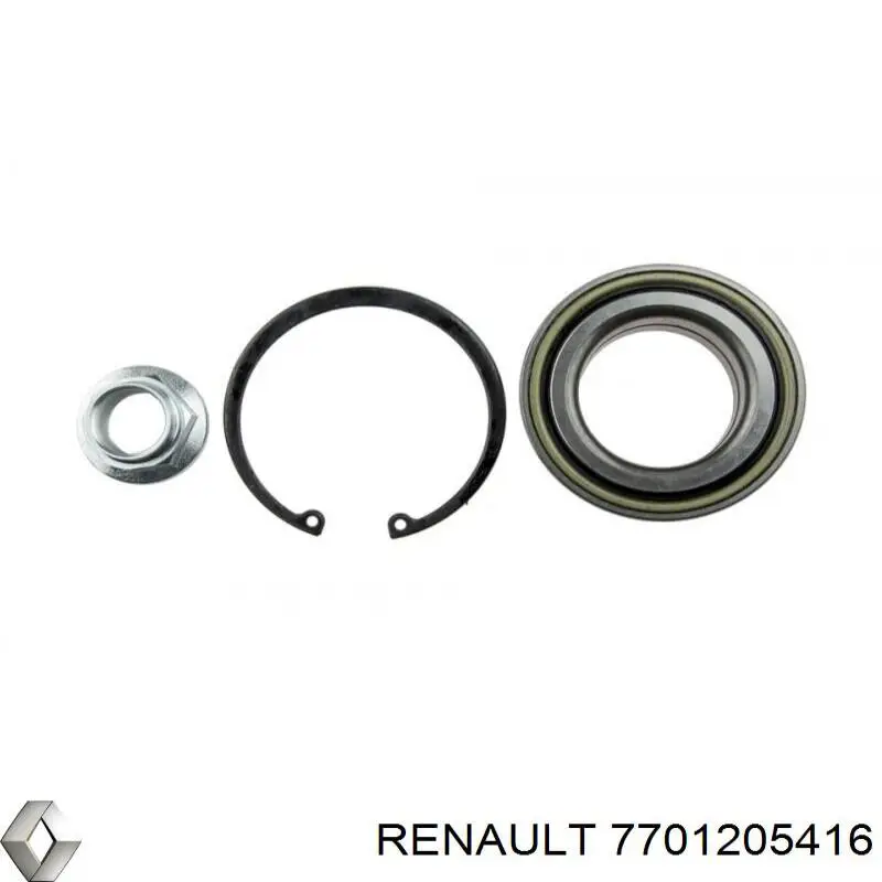 Комплект підшипник маточини передньої Renault (RVI) 7701205416 ціна, від 26.63 USD
