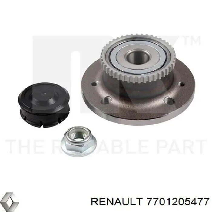 Купити 7701205477 Renault (RVI) Підшипник ступиці колеса