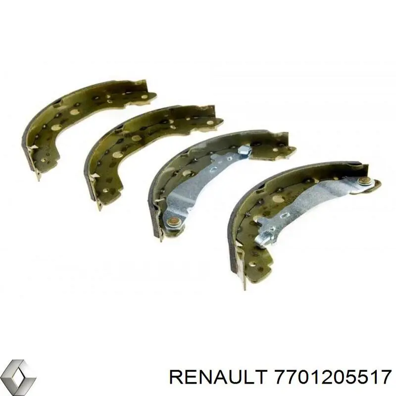 Колодки гальмові задні, барабанні Renault (RVI) 7701205517 ціна, від 19.66 USD