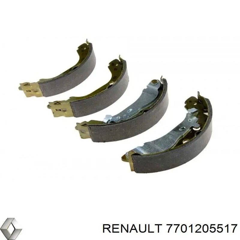 Купити 7701205517 Renault (RVI) Колодки гальмові задні, барабанні