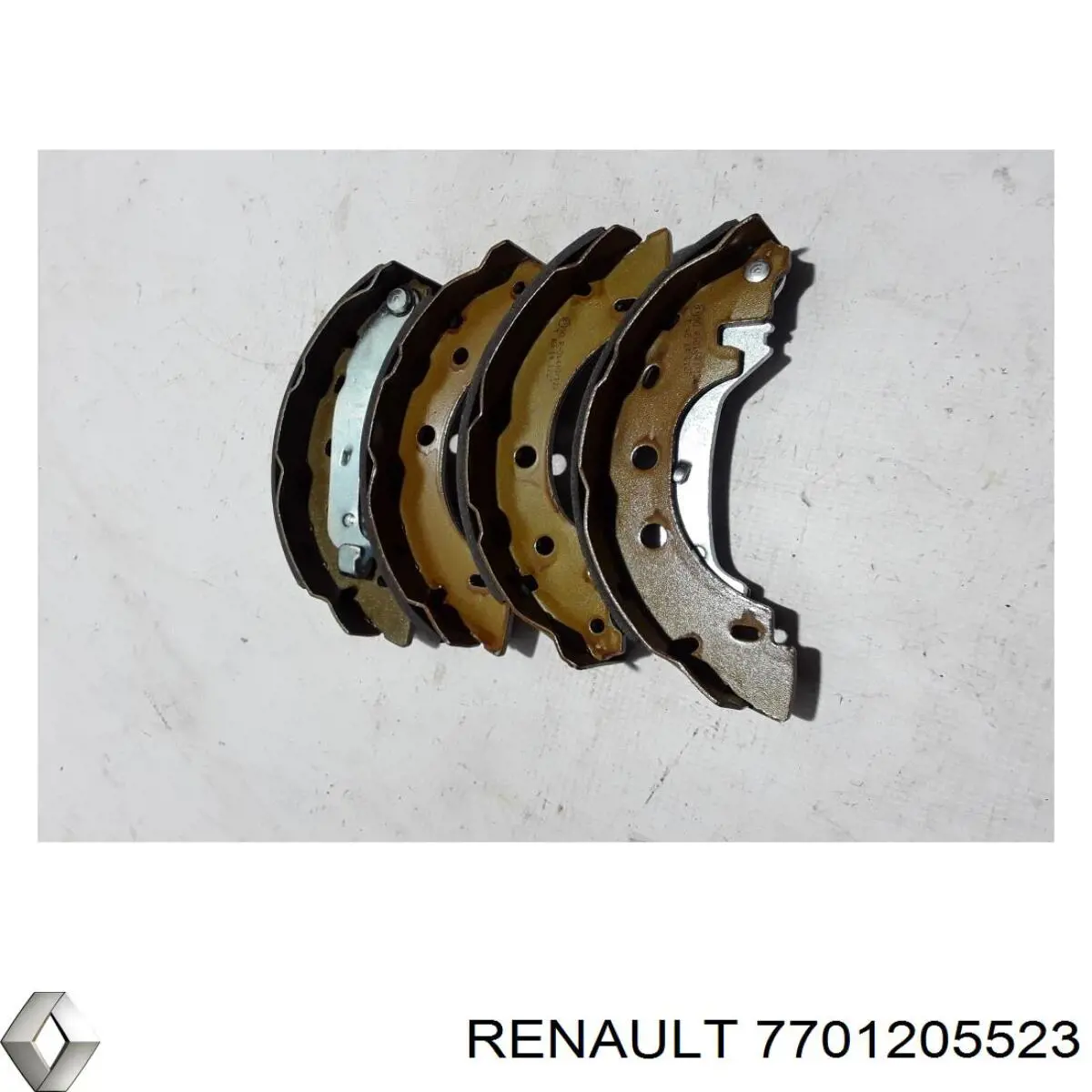 Колодки гальмові задні, барабанні 7701205523 Renault (RVI)
