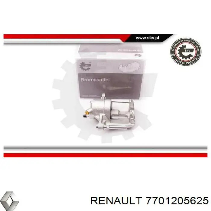 Супорт гальмівний передній лівий Renault (RVI) 7701205625 ціна, від 41.61 USD