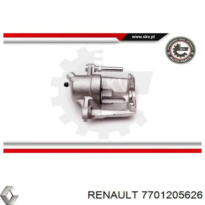 Супорт гальмівний передній правий 7701205626 Renault (RVI)