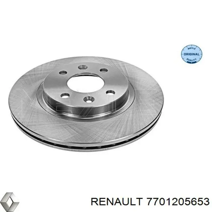 7701205653 Renault (RVI) диск гальмівний передній