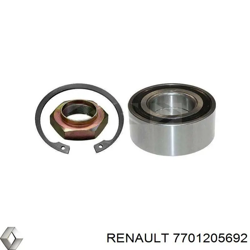 Комплект підшипник маточини передньої Renault (RVI) 7701205692 ціна, від 18.83 USD