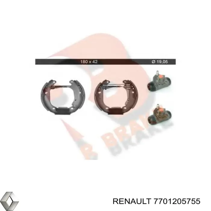7701205755 Renault (RVI) Гальма в зборі