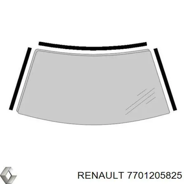 Ущільнювач лобового скла Renault Clio 2 (SB0) (Рено Кліо)