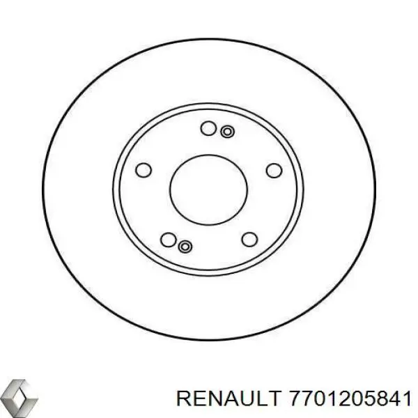 7701205841 Renault (RVI) Гальмо дискове переднє