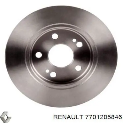 7701205846 Renault (RVI) диск гальмівний задній